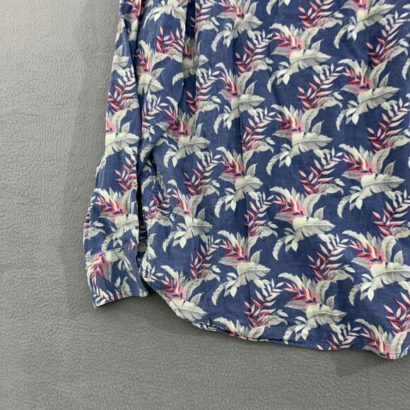 Tommy Bahama Shirt Mens Large Blue Corduroy Button Down Long Sleeve Hawaiian - Picture 15 of 16